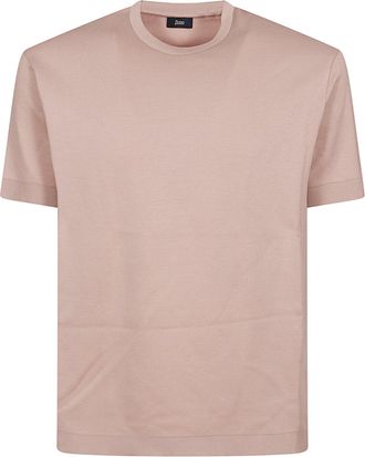 Herno Minimalist Crew Neck T-Shirt In Superfine Cotton