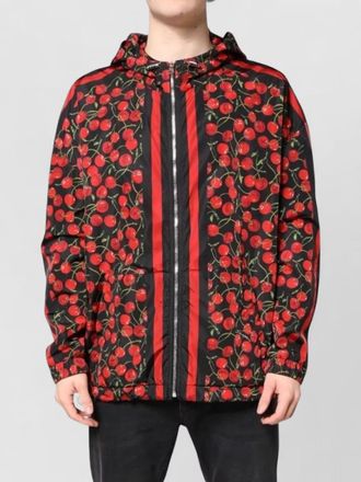Dolce & Gabbana cherry print hooded jacket