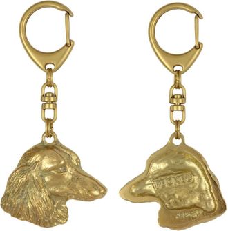 OEM Teckel - Llavero De Perro Ba&ntilde;ado En Oro En Caja De Regalo, Decoraci&oacute;n De Bolso, Accesorio De Lujo De Art-dog