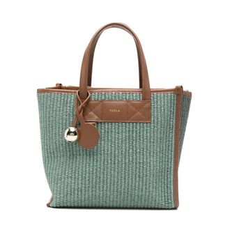 Furla Handbags, female, Green, Size: ONE SIZE Divide It S Tote