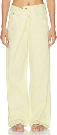 A Gold E Vana Fold Jean In Lemon Zest