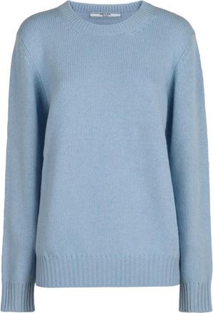 Prada Dames, Truien, Blauw, Maat: XS Wol