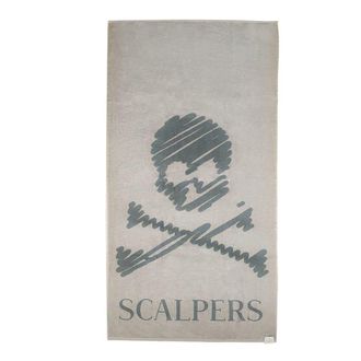 Scalpers Toalla de playa de algod&oacute;n beige 90x180cm
