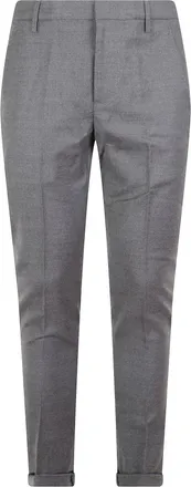 Dondup Gaubert Slim-fit Pantalon - Heren - Broeken - Grijs - Maat: W35 Katoen