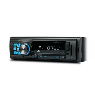 Muse M-195bt - Radio Para El Coche Con Bluetooth, Lector Tarjeta Sd Y Entrada Auxiliar 4 X 40w - Muse