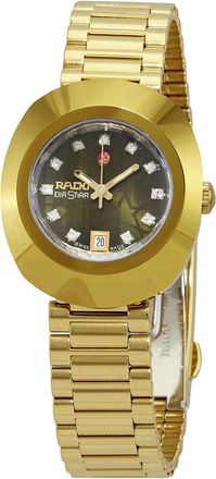 Rado The Original Automatic Diamond Green Dial Ladies Watch R12416533