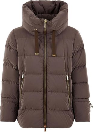 Moorer Gadia Jacket - Dames - Winterjassen - Bruin - L - Polyester - Jassen
