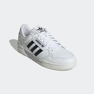 adidas Sneaker ADIDAS ORIGINALS CONTINENTAL 80 STRIPES, Herren, Gr. 38,5, weiss (cloud wei&szlig;, core schwarz, cloud wei&szlig;), Leder, Schuhe Sneaker