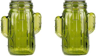 10 Strawberry Street Set Of 2 Saguaro Large Hermetic Jars