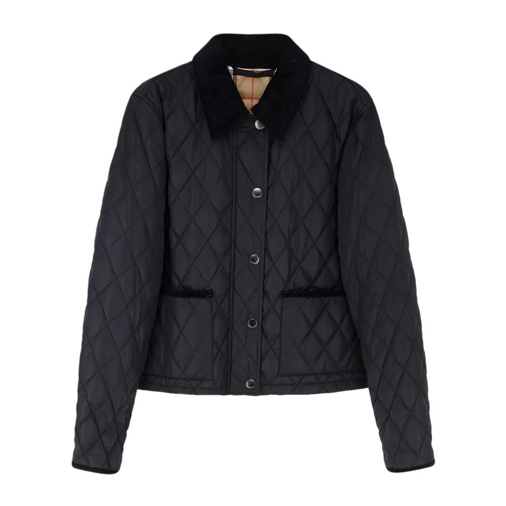 Burberry Femme, Vestes, Noir, Taille: 42 FR Veste matelassée