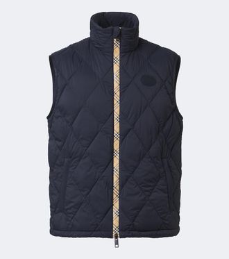 Burberry Burberry Check quilted vest