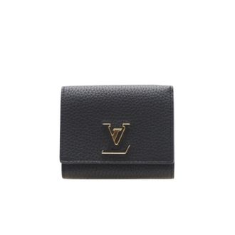 Louis Vuitton Taurillon Black Leather Wallet (Bi-Fold) (Pre-Owned)