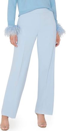 Milly Natie Crepe Pants In Ice Blue