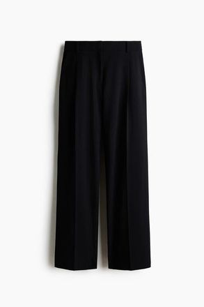 H&M Wide Trousers in Black at Nordstrom, Size 10