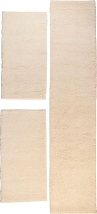 My Home Bettumrandung »Mohan« Höhe 25 mm 3 Stk. tlg. handgeknüpft, Bettvorleger, Läufer-Set für das Schlafzimmer