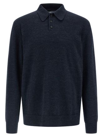 Maison Margiela Mens Suede Patch Polo Shirt