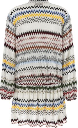 Missoni Womens White Viscose Short Dress