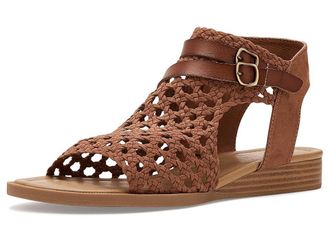 Blowfish Anuella Strappy Sandals Womens Sandals Cognac : 6.5 M, Faux Leather