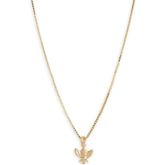 Set & Stones Bee Pendant Necklace in Gold at Nordstrom