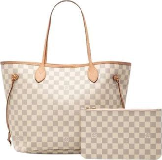 Louis Vuitton Pre-owned Tote Bags, female, White, Size: ONE SIZE Pre-owned Damier Azur Tote Bag