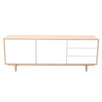 Miliboo Aparador N&oacute;rdico Madera Y Blanco 195cm Sid