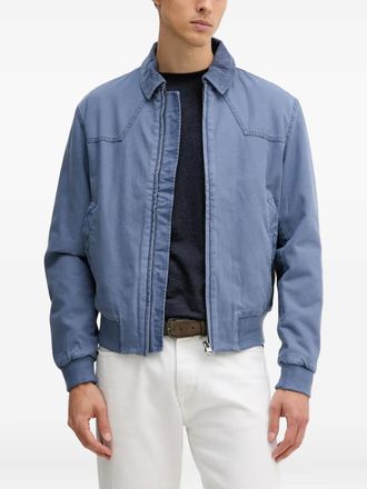 Benetton corduroy collar cotton jacket - men - Cotton - S - Blue