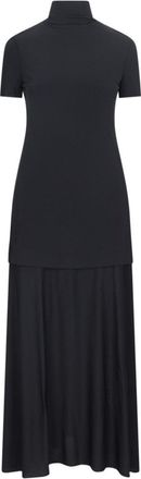 Jil Sander Layered Midi Dress - Black