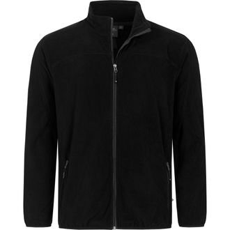 Deproc Fleecejacke DEPROC ACTIVE KIRKVALE II MEN, Herren, Gr. S, schwarz, 100% Polyester, bequem, gerader Abschluss mit Gummizug, Jacken Fleecejacke, weiche 