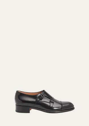Santoni 10MM Leather Loafers