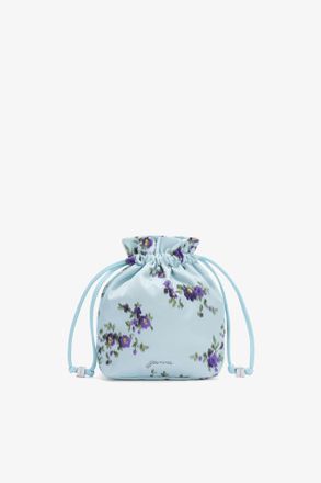 Ganni Iced Aqua Pouch in Printed Nylon