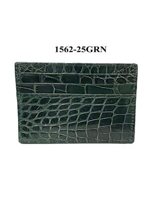 Abas Mens Alligator Card Case