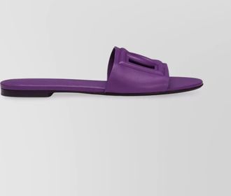 Dolce & Gabbana dg millennials logo leather slides