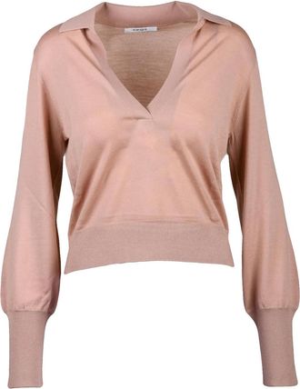 KANGRA Short Polo Sweater in Extrafine Merino Wool