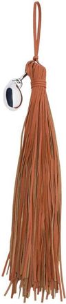 Mango Leather Fringe Key Chain in Orange at Nordstrom