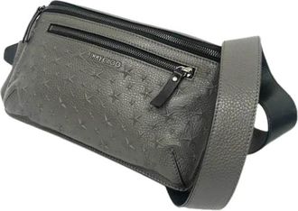 Jimmy Choo London Pre-owned Belt Bags, female, Gray, Size: ONE SIZE Pre-owned Leather Shoulder Bag