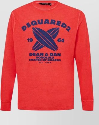 Dsquared2 graphic print cotton long-sleeve t-shirt