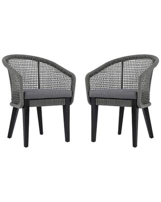 Safavieh Set of 2 Saxon Rope Chairs