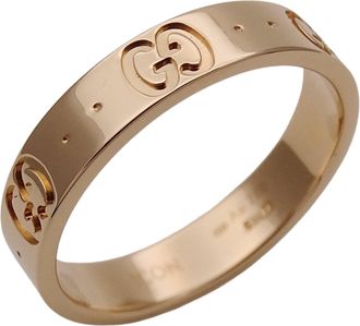 Gucci Icon Pink Gold Pink Gold (18K) Band Ring (Pre-Owned)