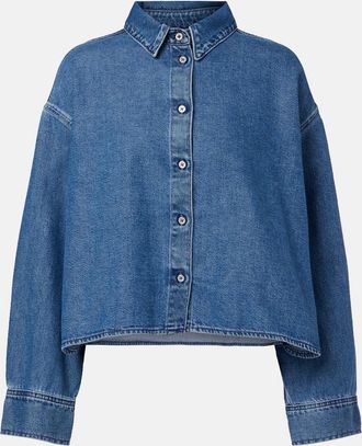 7 For All Mankind Camicia di jeans cropped Nina