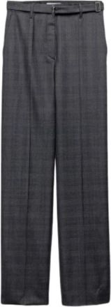 Prada Broeken, Dames, Grijs, M, Wijde Broek
