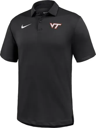 Nike Virginia Tech Hokies Tour Nike Mens Dri-FIT College Polo in Black | M51839E169VATH-BLK