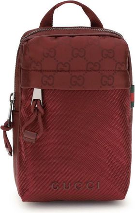 Gucci Bordeaux Polyamide Schoudertas
