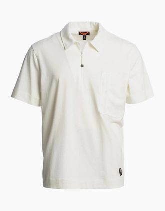 Parajumpers Mens Parajumpers Bordley Polo Shirt 0290 Star White - Size: 40