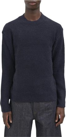 Paolo Pecora Maglia Girocollo in Lana - - Knitwear - Uomo - Blu - M
