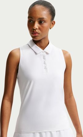 Nike Womens Victory Dri-FIT Sleeveless Polo in White | FQ1572-100