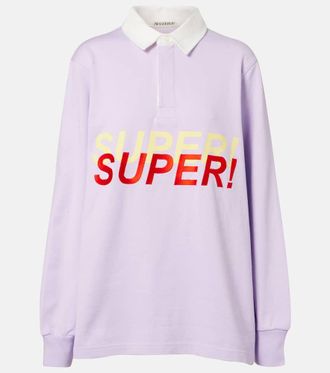 J.W.Anderson Printed cotton polo sweater