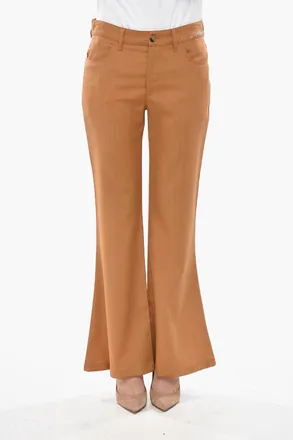 Marni Pantaloni Bootcut in Misto Mohair con Passanti Marni