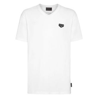 Philipp Plein Heren, Tops, Wit, Maat: 3XL Katoen
