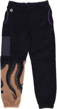 Octopus Sherpa Teddybeer Broek Beige - Heren - Sweatpants - Zwart - S - Polyester - Broeken