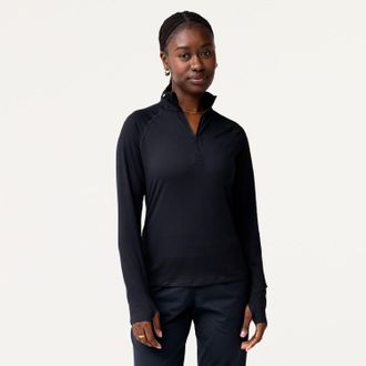 Brooks Womens Dash Half-Zip Top Black XXL